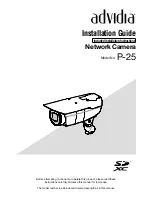 Preview for 1 page of Advida P-25 Installation Manual