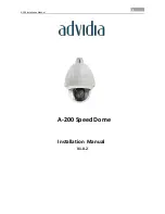 advidia A-200 Installation Manual preview