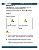 Предварительный просмотр 5 страницы advidia A-44-IR V2 Quick Start Manual