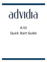 advidia A-55 Quick Start Manual preview