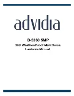 Предварительный просмотр 1 страницы advidia B-5360 5MP Hardware Manual