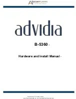 advidia B-5360 Manual предпросмотр