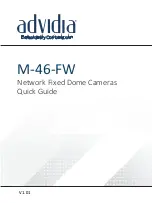 Предварительный просмотр 1 страницы advidia M-46-FW Quick Manual