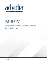 Предварительный просмотр 1 страницы advidia M-87-V Quick Manual