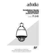 Предварительный просмотр 1 страницы advidia P-240 Installation Manual