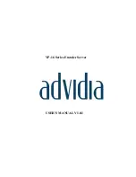 Preview for 1 page of advidia VP-16 Series User Manual