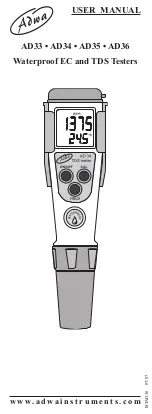 Предварительный просмотр 1 страницы ADWA AD33 User Manual