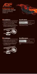 ADX FIRESIDE A02 Instruction Manual preview