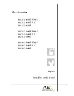 AE Conversion INV250-45US PLC Installation Manual preview