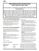 Preview for 4 page of AE Conversion INV250-45US PLC Installation Manual