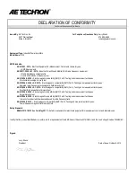 Preview for 3 page of AE Techron 2105 Operator'S Manual