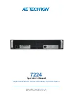 Предварительный просмотр 1 страницы AE Techron 7212 Operator'S Manual