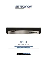 Предварительный просмотр 1 страницы AE Techron 8101 Operator'S Manual