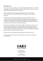 Preview for 5 page of AE AE1 Classic LIMITED EDITION Owner'S Manual