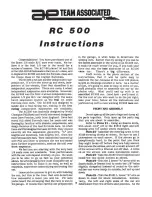 AE RC 500 Instruction Manual preview