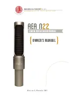 Preview for 1 page of AEA AEA N22 Owner'S Manual