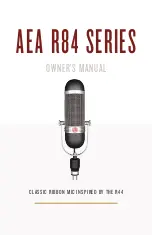 Предварительный просмотр 1 страницы AEA R84 series Owner'S Manual