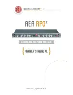 AEA RPQ2 Owner'S Manual preview