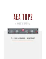 Preview for 1 page of AEA TRP2 Owner'S Manual