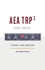 AEA TRP3 Owner'S Manual предпросмотр