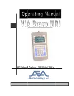 Preview for 1 page of AEA VIA Bravo MRI Operating Manual