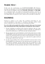 Preview for 10 page of AEB TRAVELMATE-AMBER Operating Instructions Manual