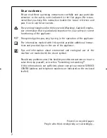 Preview for 2 page of AEG Electrolux 16830 Instruction Booklet