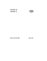 AEG Electrolux 75580G-M Instruction Booklet preview