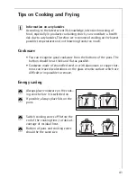 Предварительный просмотр 41 страницы AEG Electrolux 76301K-MN Installation And Operating Instructions Manual