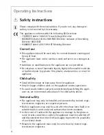 Предварительный просмотр 4 страницы AEG Electrolux 78001KF-N Installation And Operating Instructions Manual