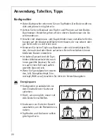 Предварительный просмотр 22 страницы AEG Electrolux 79301 KF-N Installation And Operating Instructions Manual