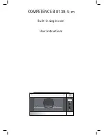 AEG Electrolux COMPETENCE B 8139-5-m User Instructions preview