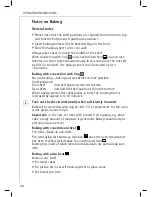 Preview for 26 page of AEG Electrolux COMPETENCE B 8139-5-m User Instructions