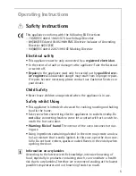 Preview for 5 page of AEG Electrolux COMPETENCE B3000-4 Operating Instructions Manual