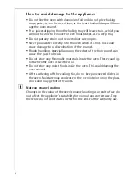 Preview for 6 page of AEG Electrolux COMPETENCE B3000-4 Operating Instructions Manual