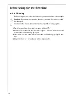 Preview for 10 page of AEG Electrolux COMPETENCE B3000-4 Operating Instructions Manual