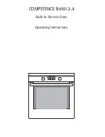 AEG Electrolux COMPETENCE B41012-4 Operating Instructions Manual preview