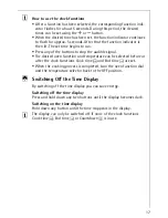 Preview for 17 page of AEG Electrolux COMPETENCE B41012-4 Operating Instructions Manual