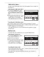 Preview for 29 page of AEG Electrolux COMPETENCE B8931-4 Operating Instructions Manual