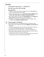 Preview for 40 page of AEG Electrolux COMPETENCE B8931-4 Operating Instructions Manual