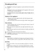 Preview for 50 page of AEG Electrolux COMPETENCE B8931-4 Operating Instructions Manual