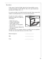 Preview for 63 page of AEG Electrolux COMPETENCE B8931-4 Operating Instructions Manual