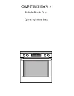 Preview for 1 page of AEG Electrolux COMPETENCE B9971-4 Operating Instructions Manual