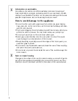 Preview for 6 page of AEG Electrolux COMPETENCE B9971-4 Operating Instructions Manual