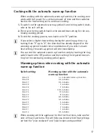 Preview for 17 page of AEG Electrolux COMPETENCE B9971-4 Operating Instructions Manual