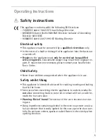 Preview for 5 page of AEG Electrolux COMPETENCE E2191-4 User Information