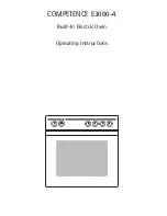 Preview for 1 page of AEG Electrolux COMPETENCE E3000-4 Operating Instructions Manual