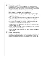 Preview for 6 page of AEG Electrolux COMPETENCE E3000-4 Operating Instructions Manual