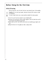 Preview for 10 page of AEG Electrolux COMPETENCE E3000-4 Operating Instructions Manual