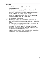 Preview for 23 page of AEG Electrolux COMPETENCE E3000-4 Operating Instructions Manual